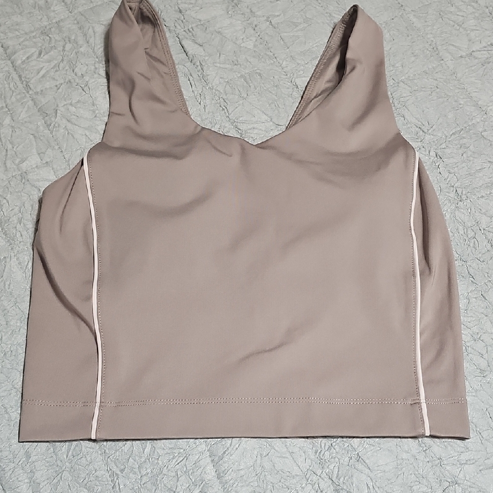Avia Taupe Athletic Crop Tank